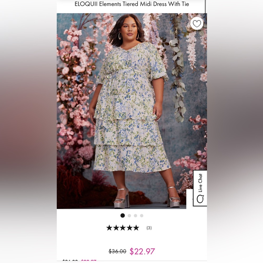 Eloquii NWT Floral Plus Size Dress